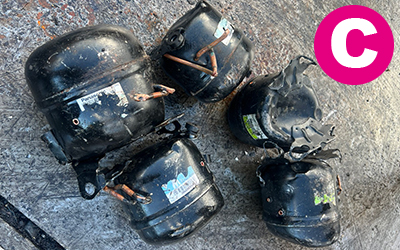 黒モーター コンプレッサー